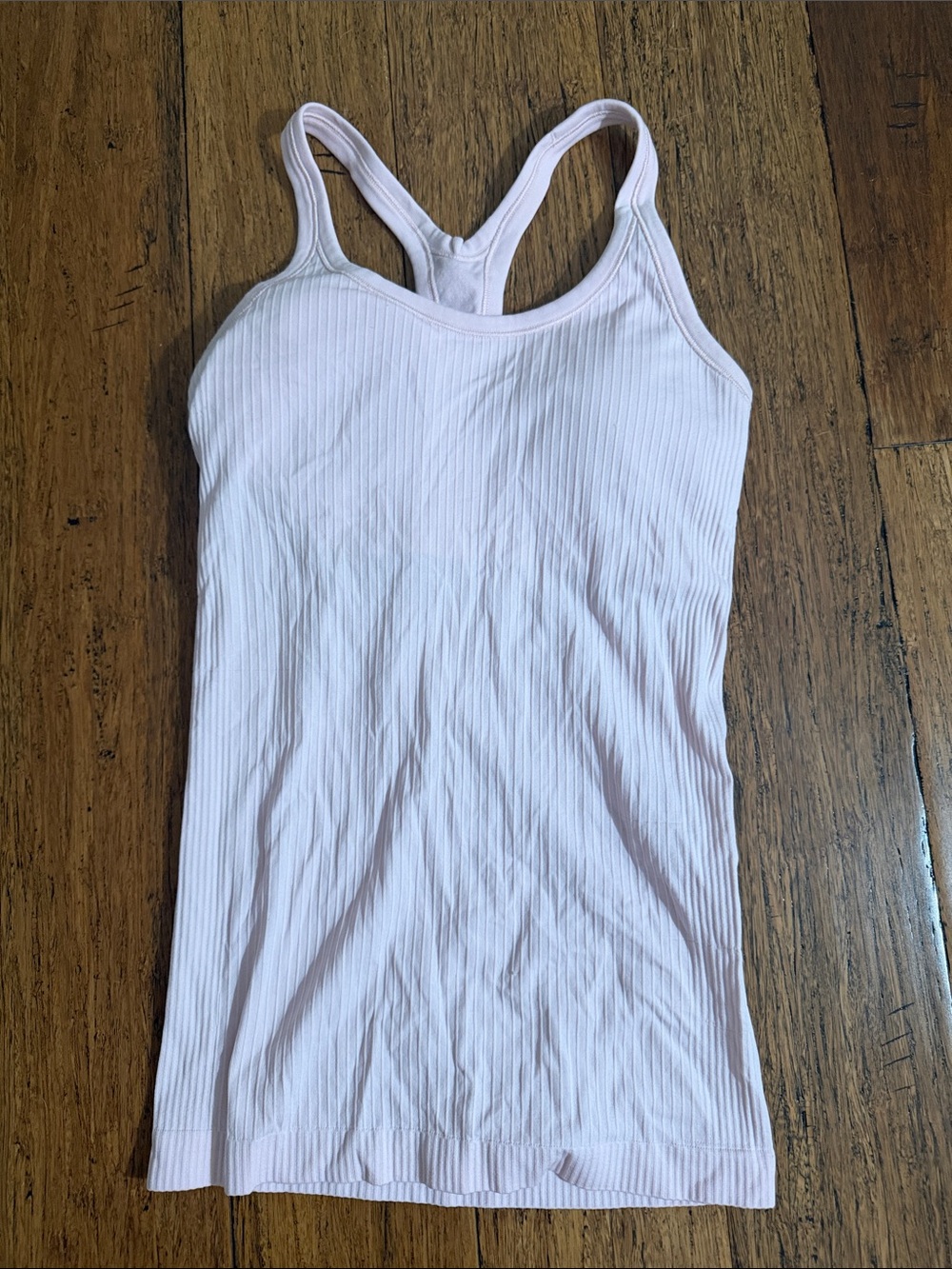 Lulu lemon Ribbed Racerback Tank Top — Light Pink